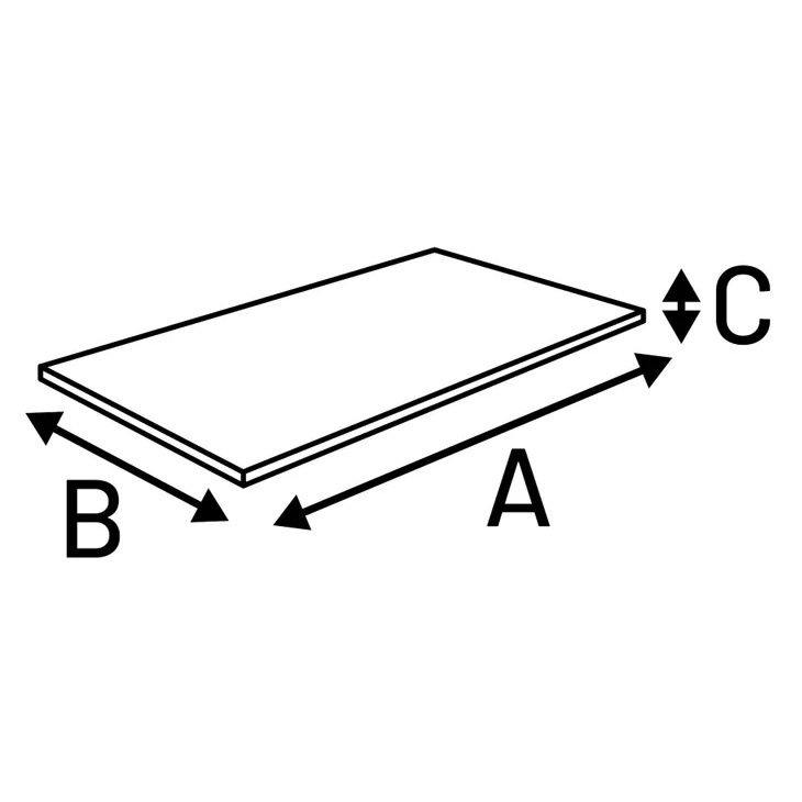 Kussen Felpa Rechthoekig Mokka, Afmeting: A:55,5cm B:38,5cm C:2cm