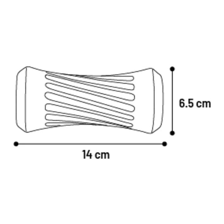 Speelgoed Gladiator Cilinder Zwart, Afmeting: M | 14cm L x 6.5cm B x 6.5cm H