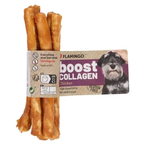 Snack Boost Staafjes met kip &amp; collageen, Smaak: kip