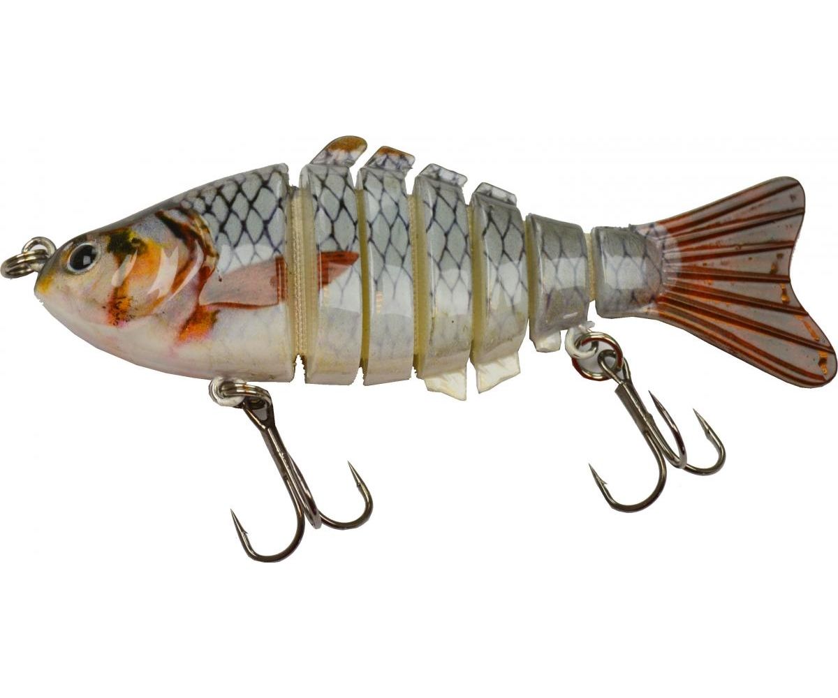LFT Nature 7 Sections Swimbait 10cm. 15gr, Kleur: Brown trout