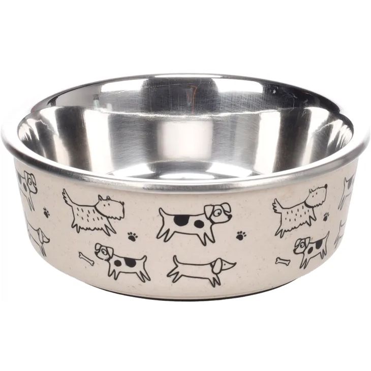 Eet- en drinkpot Jappie Rond Beige, Afmeting: A:11,5cm B:3cm C:10cm - 150ML