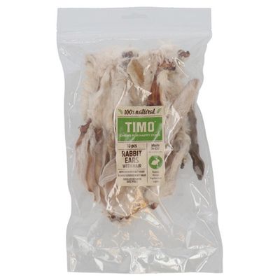 Konijnenoren met vacht 10 stuks