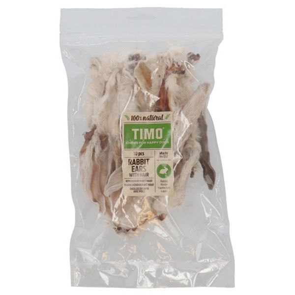 Konijnenoren met vacht 10 stuks