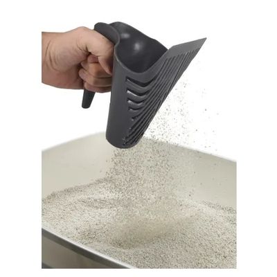 Kattenbakschep 2 Cup Zwart