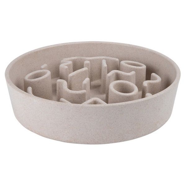 Bamboo slowfeeder Beige Ø21 cm