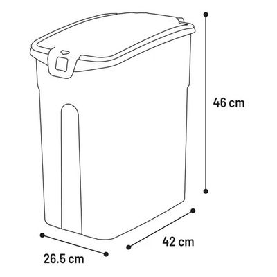 Voerton Kolio Rechthoekig Beige 33L