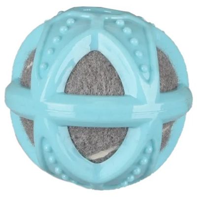 Puppy Loekie Tennisbal met bal Turkoois