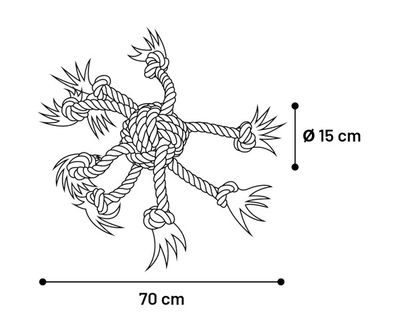 Jim Knoopbal Octopus Blauw 1