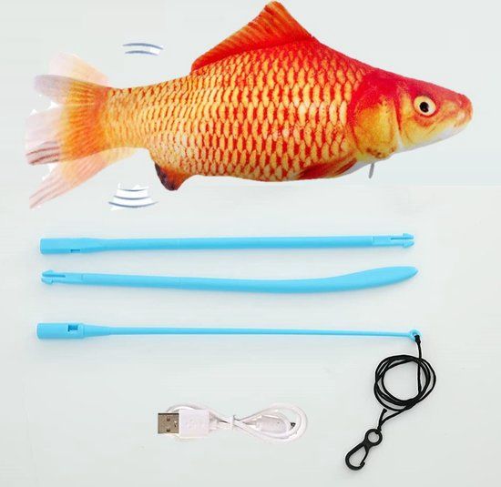 Dansende Vis met Hengel - Elektrische Vis á 20cm