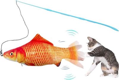 Dansende Vis met Hengel - Elektrische Vis á 20cm