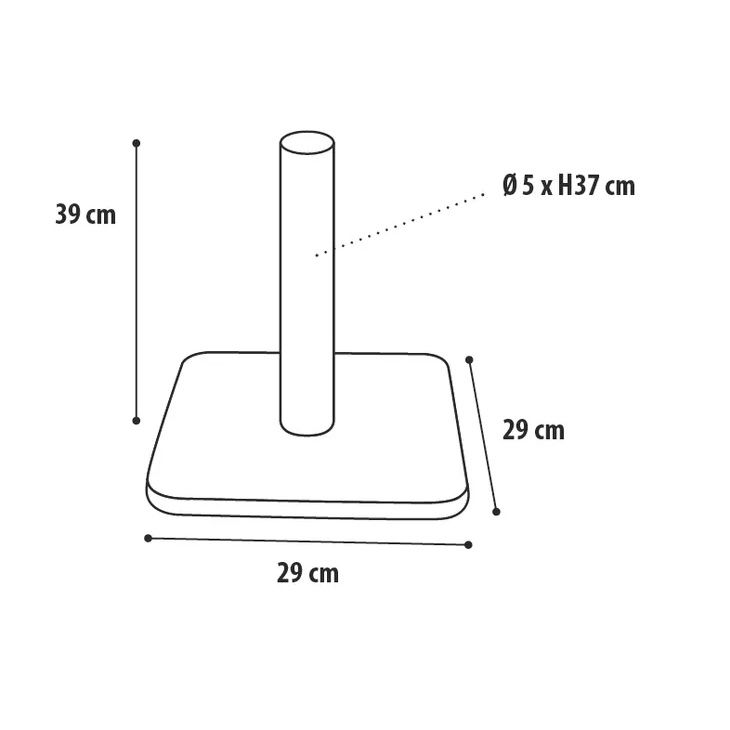 Krabpaal Polset Beige &amp; Ecru, Afmeting: S | 29cm L x 29cm B x 39cm H