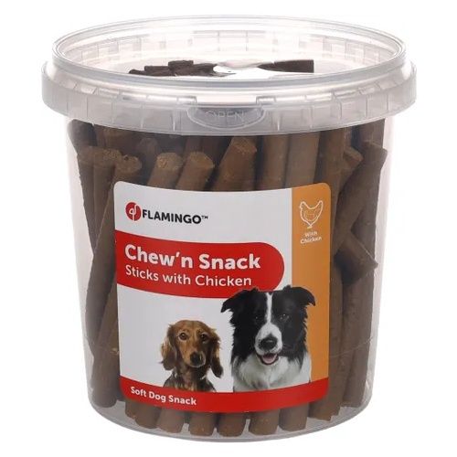 Chew'n Snack Stok met kip Bruin