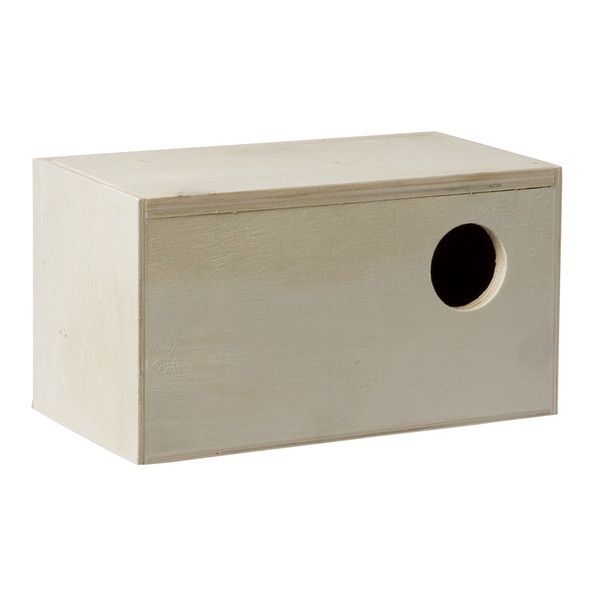 Broedkastje gouldamadine 3,5 Houtkleur 19x10,5x10,5 cm