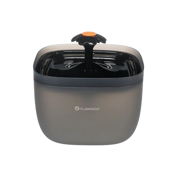 Drinkfontein Flowie Vierkant Zwart