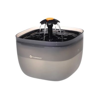 Drinkfontein Flowie Vierkant Zwart