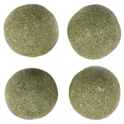 Speelgoed Katti Catnipbal Groen 4 stuks 3 cm