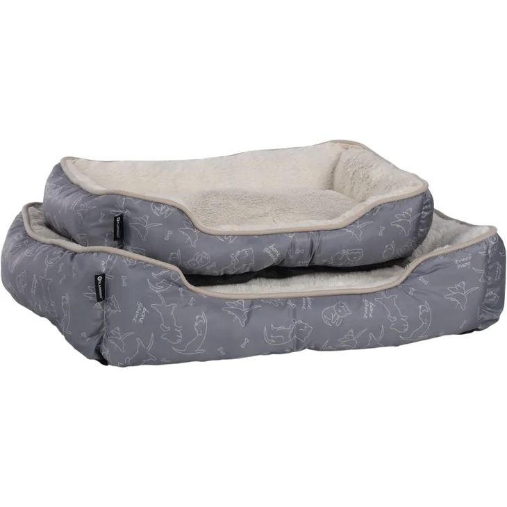 Mand Lilly Rechthoekig, Colour: Grijs, Maat: A:60cm B:50cm C:14cm D:45cm E:40cm F:10,5cm