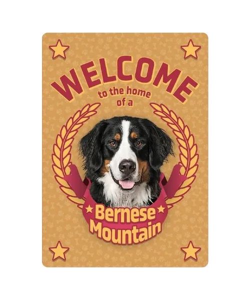 Bord blik Welcome home Bernese