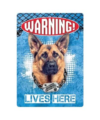 Bord blik German Shepherd Warning