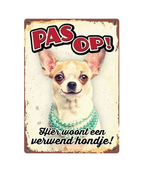Bord Blik Verwend Hondje