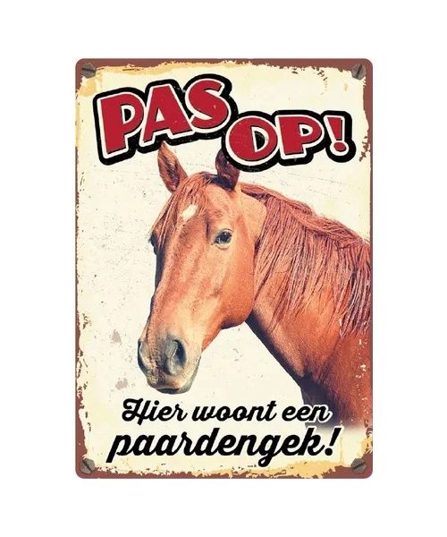 Bord Blik Paardengek