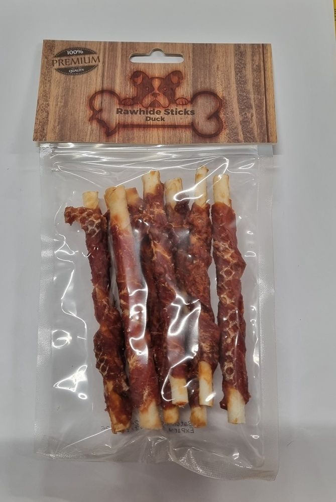 Rawhide sticks eend 100 gram