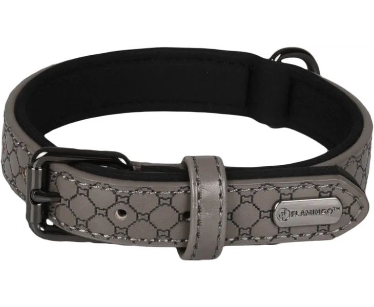 Halsband met neopreen Patti Grijs