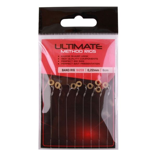 Ultimate Method Hair Baitband Rigs, 8 stuks