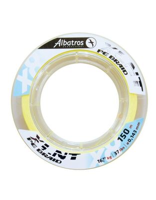 Albatros Xlnt X8 Yellow 150 m - Gevlochten lijn - 0.15 Mm
