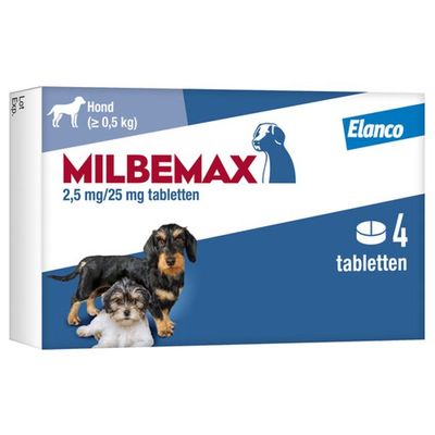 Milbemax pup & hond 0,5-10kg 4 tab
