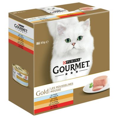 Gold Mousse Rund 8x85 g Mix
