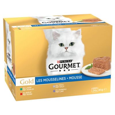 Gold Multipack Mousse Mixed 24x85 g Rund