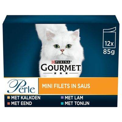 Perle Maaltijdzakjes Mini Filets 12x85 g Eend