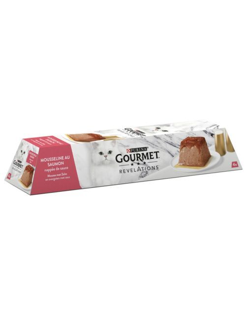Gourmet Revelations Mousse - Natvoer - 4x57 g Zalm