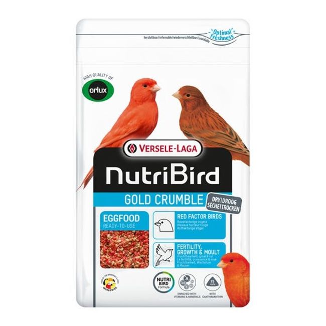 Gold Crumble Roodfactorige Vogels 1 kg