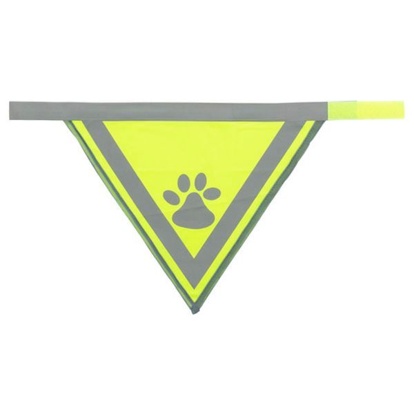 Halsdoek, reflecterend Geel, Afmeting: S/M 29-42 cm