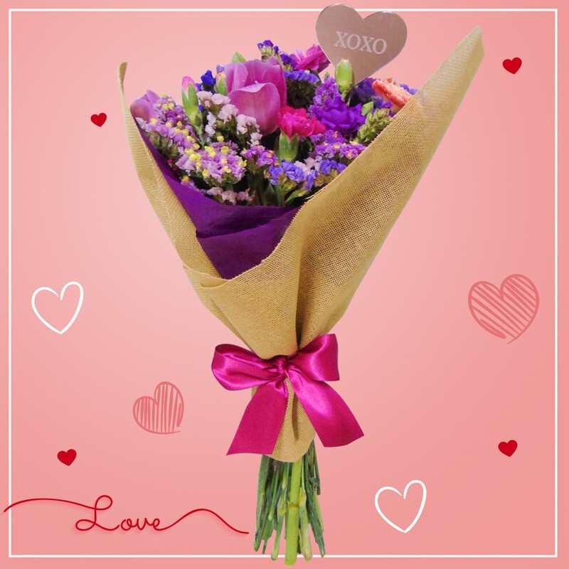 Bouquet surtido de tulipanes