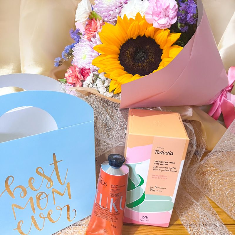 Paquete mamá bouquet + set de tocador 3