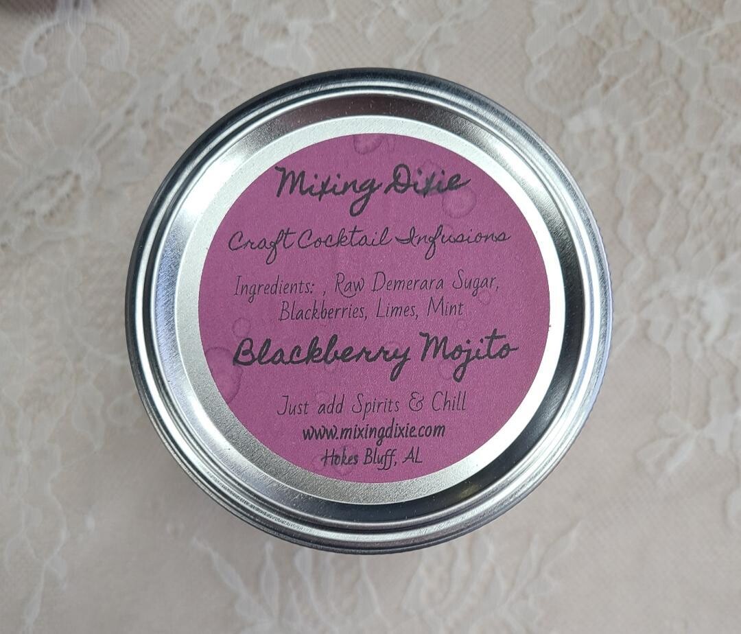 Blackberry Mojito Cocktail Infusion Jar