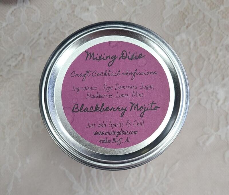 Blackberry Mojito Cocktail Infusion Jar
