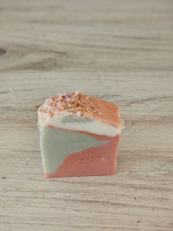 Cucumber Mint Sea Salt &amp; Clay Spa Bar Soap - Goat Milk