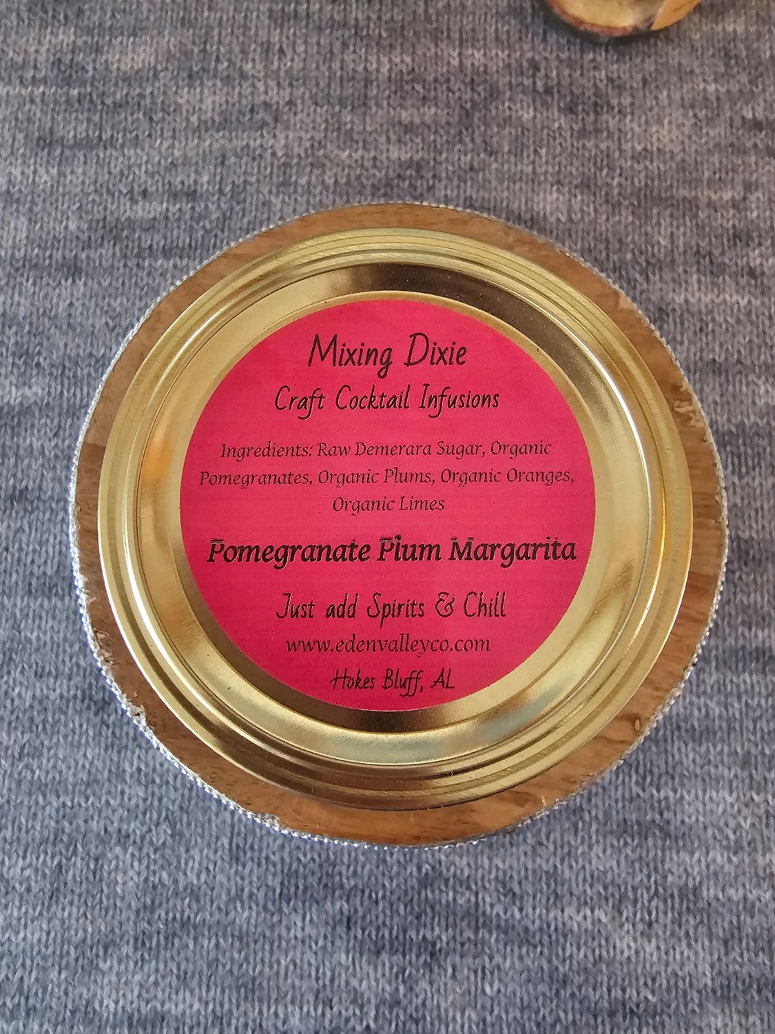 Pomegranate Plum Margarita Cocktail Infusion Jar