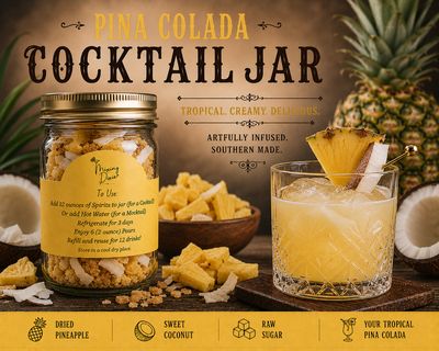Pina Colada Cocktail Infusion Jar