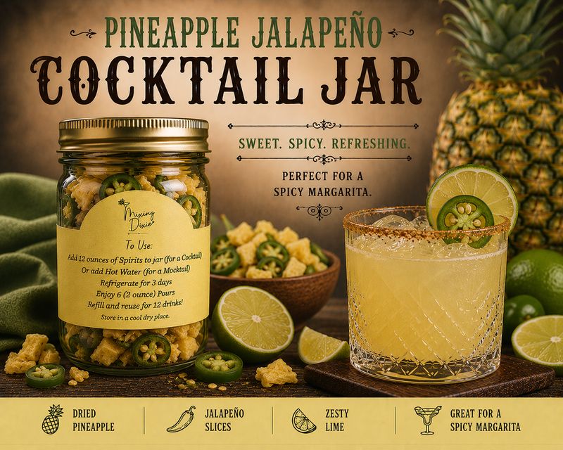 Pineapple Jalapeno Craft Cocktail Infusion Jar