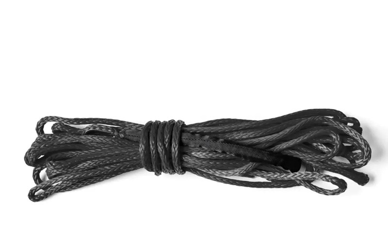 Synthetic Winch Rope Replacement - 6000lb - Charcoal