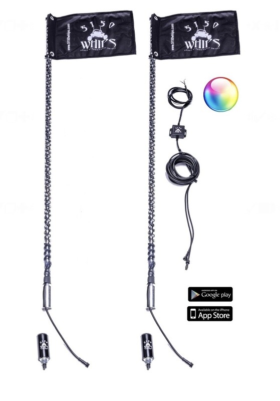 5150 Whips - 2X 187 LED WHIPS (1 PAIR)