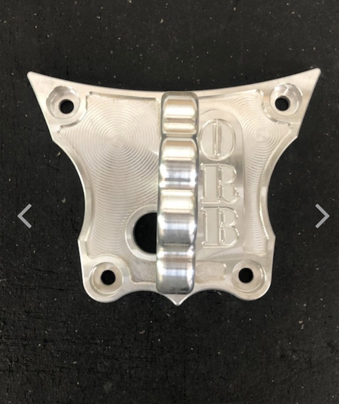 ORB Billet Radius Plate/Pull Plate with Knuckles - Turbo S, color: raw