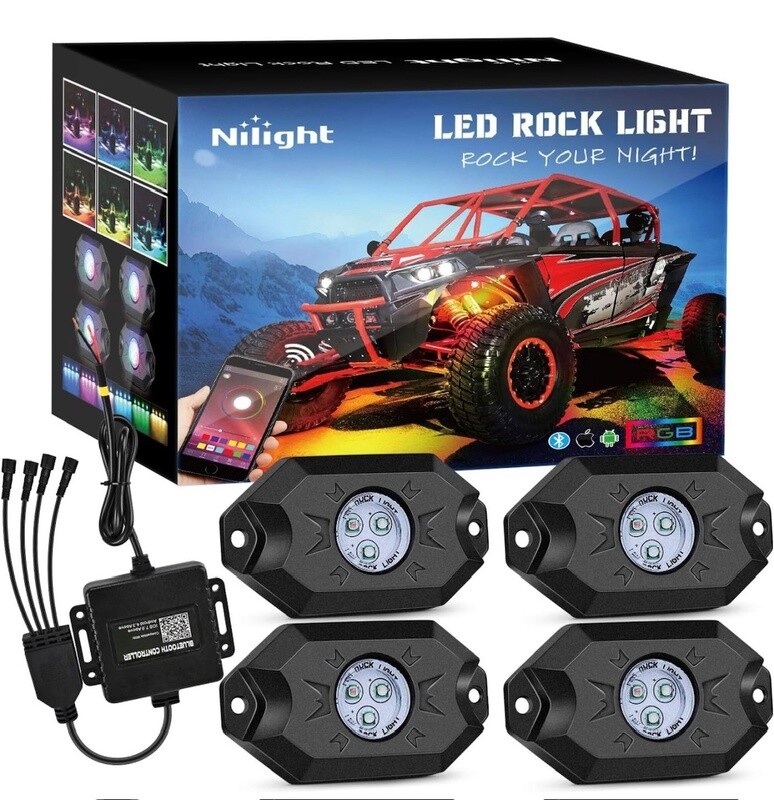 Rock Lights kit  (4 pods)- Nilight RGB LED