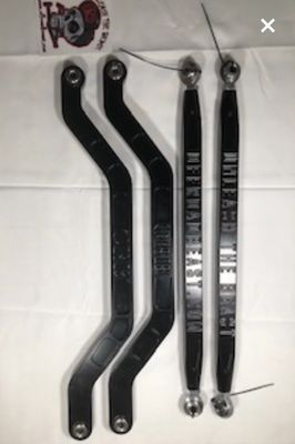ORB Radius Rod Set - Turbo R/ Pro R - Black &amp; Machined
