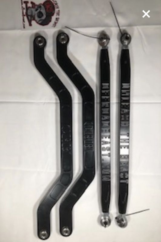 ORB Radius Rod Set - Turbo R/ Pro R - Black &amp; Machined